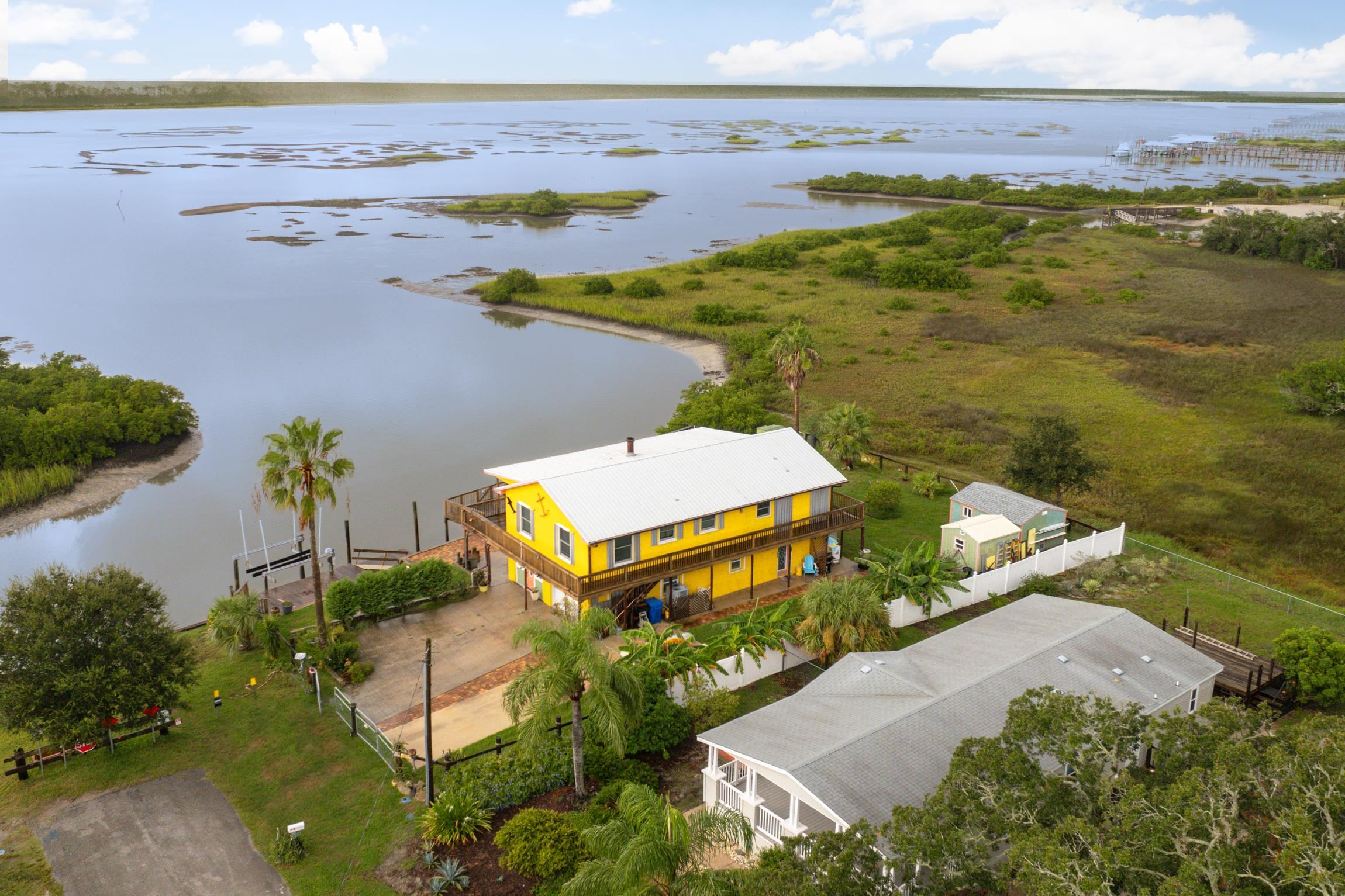 298 Majorca Road St. Augustine, FL 32080 - Photo 25 of 40 an aerial view of ocean with residential house with outdoor space
