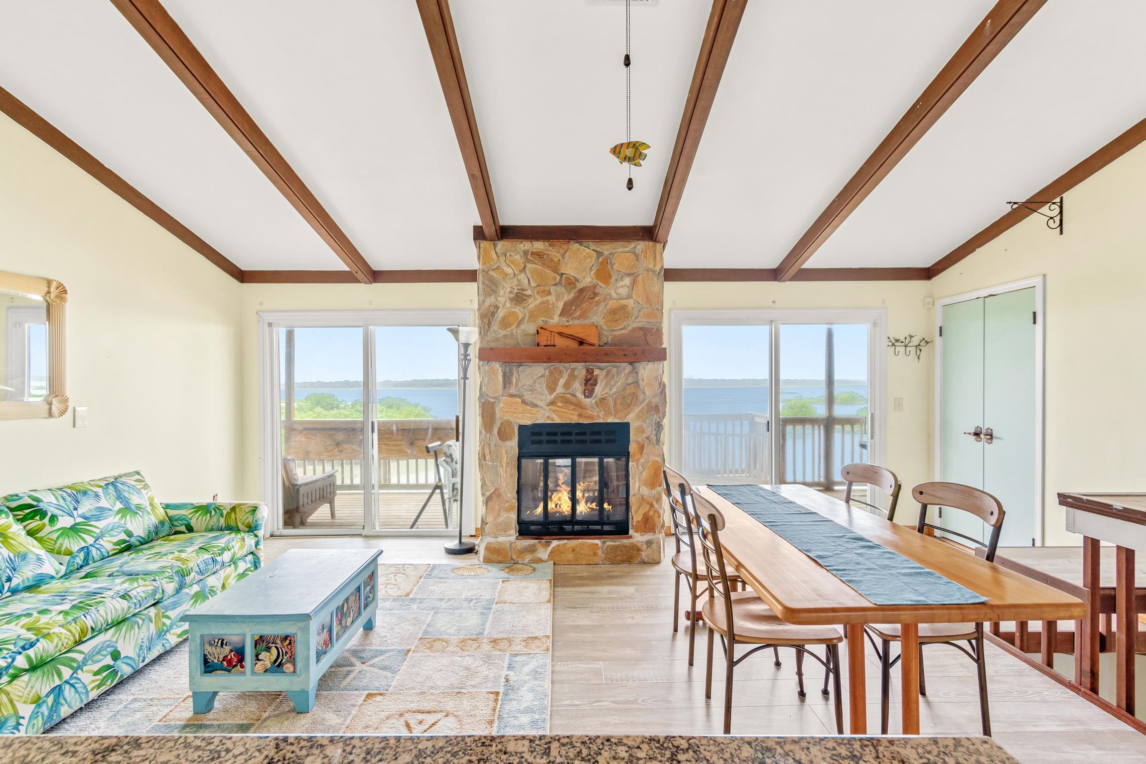 298 Majorca Road St. Augustine, FL 32080 - Photo 10 of 40 a living room with furniture and a fireplace