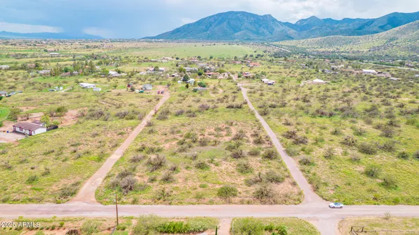 a view of an outdoor space and mountain view
