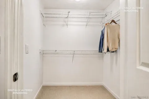 a view of walk in closet