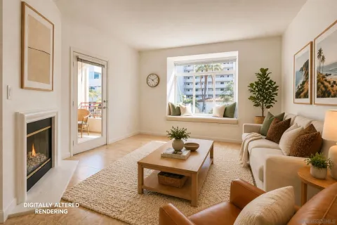a living room with furniture window and a fireplace