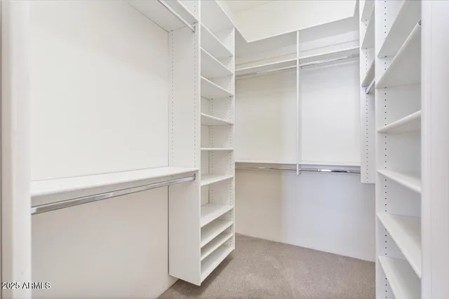 a view of a room with closet area