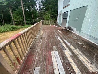 30 Bare Hill Road Boxford, MA 01921 - Photo 6 of 20 a view of balcony with wooden floor and fence