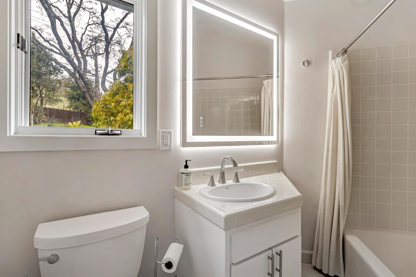 2647 Alpine Road Menlo Park, CA 94025 - Photo 16 of 29 a bathroom with a sink toilet and shower