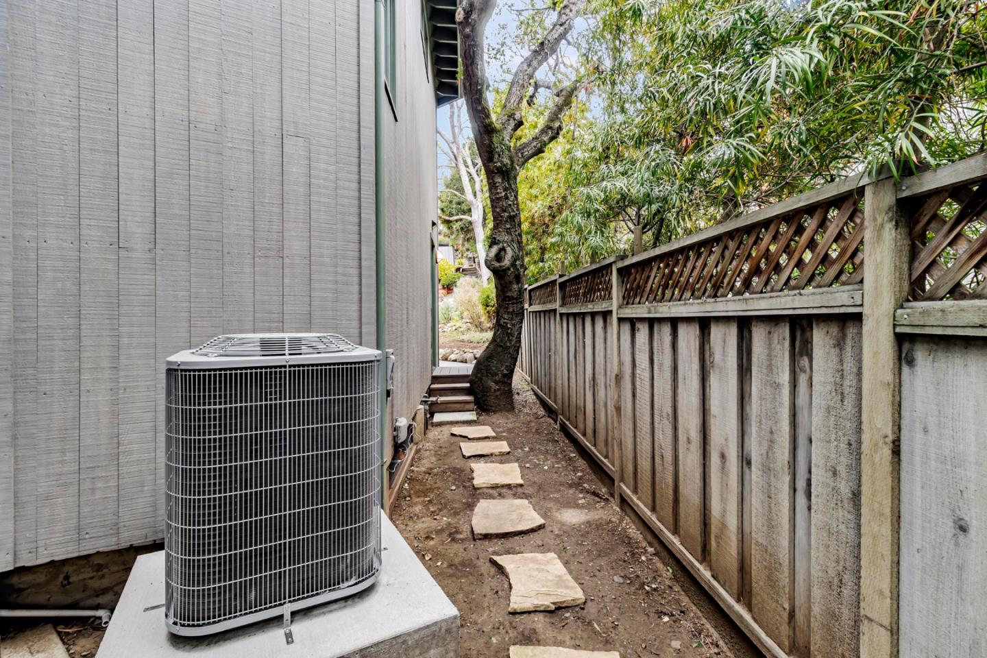 2647 Alpine Road Menlo Park, CA 94025 - Photo 20 of 29 a view of balcony with wooden floor and fence