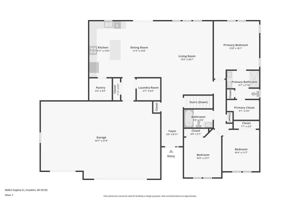 $599,900 | 9628 South Sophia Court, Franklin, WI 53132