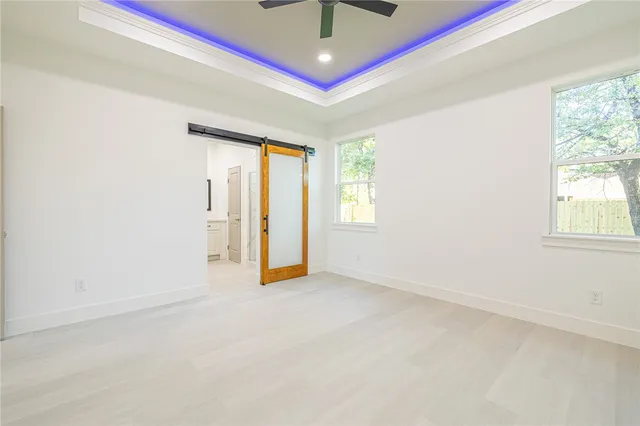 a view of an empty room