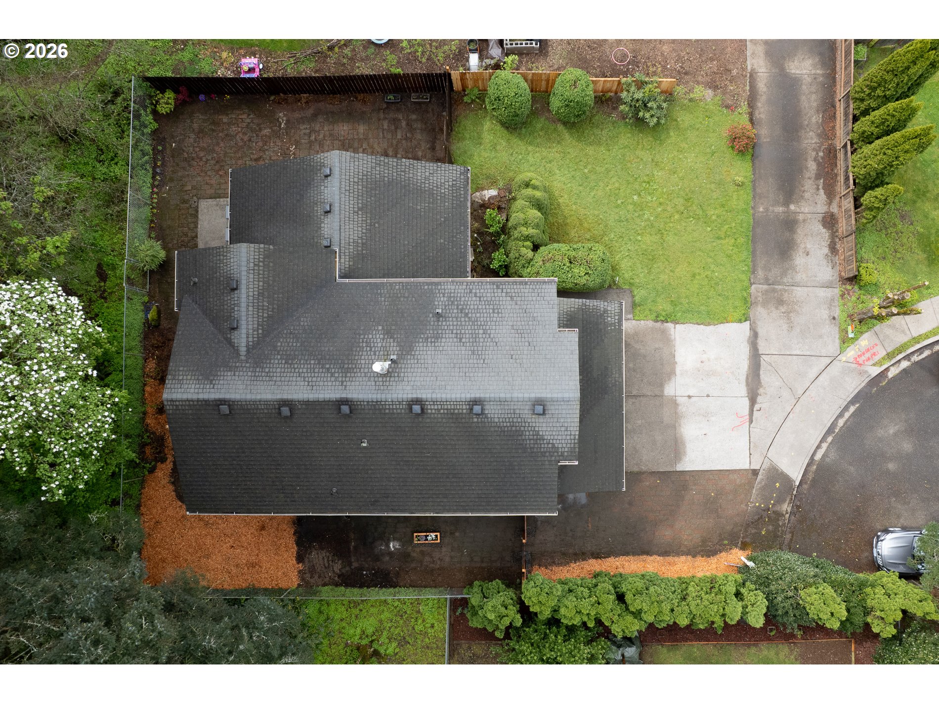 14300 Southeast Center Street Portland, OR 97236 - Photo 40 of 48 an aerial view of a house with a yard