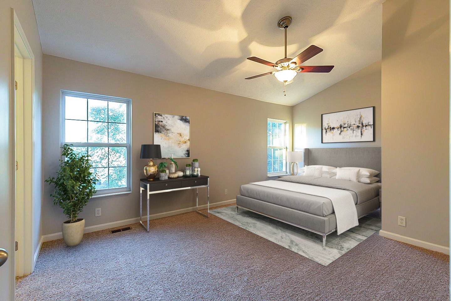 1945 Portway Road Spring Hill, TN 37174 - Photo 3 of 26 a spacious bedroom with a bed and a chandelier