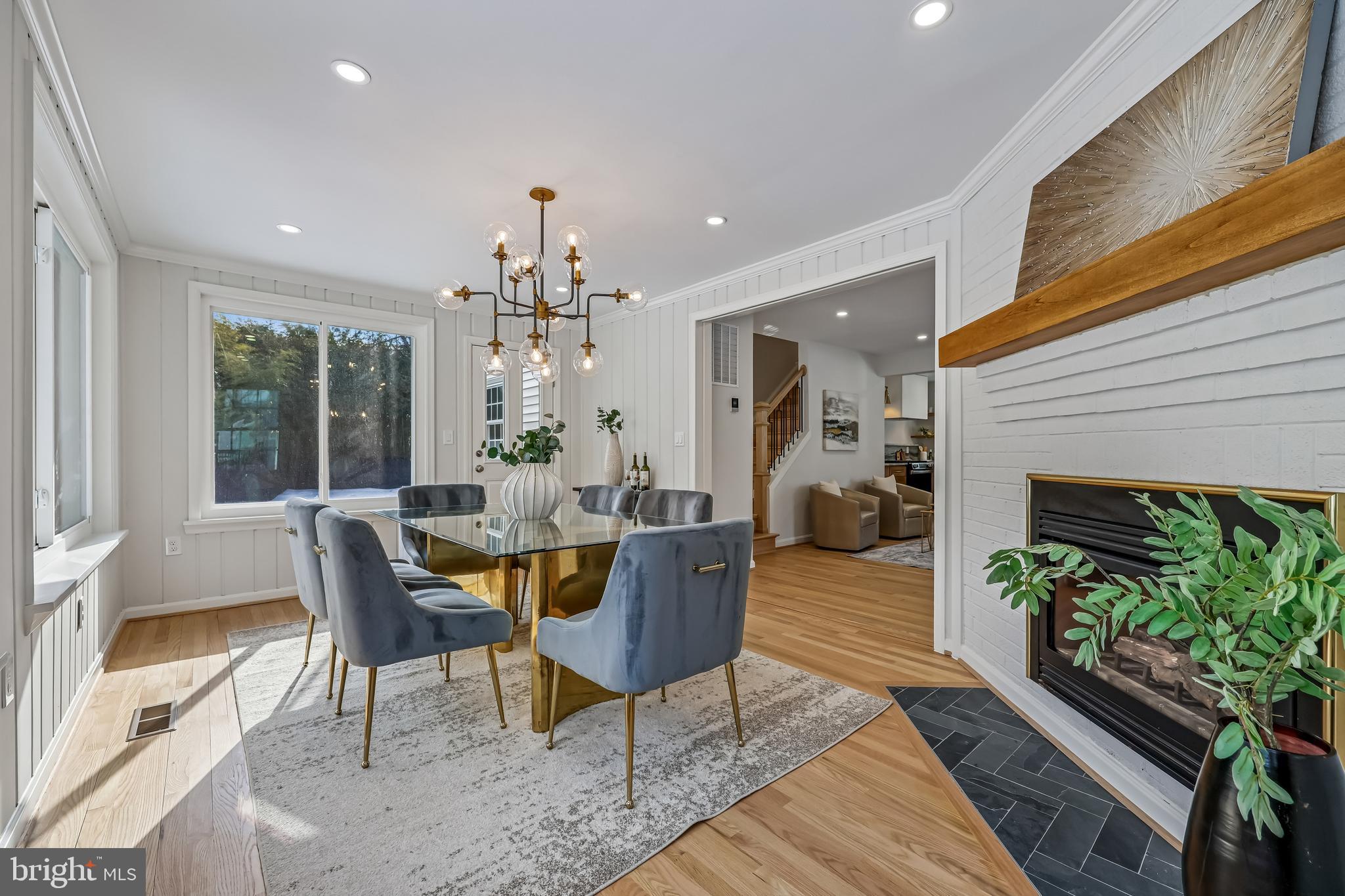 721 Mapleton Road Rockville, MD 20850 - Photo 8 of 36 a view of a dining room with furniture window and wooden floor