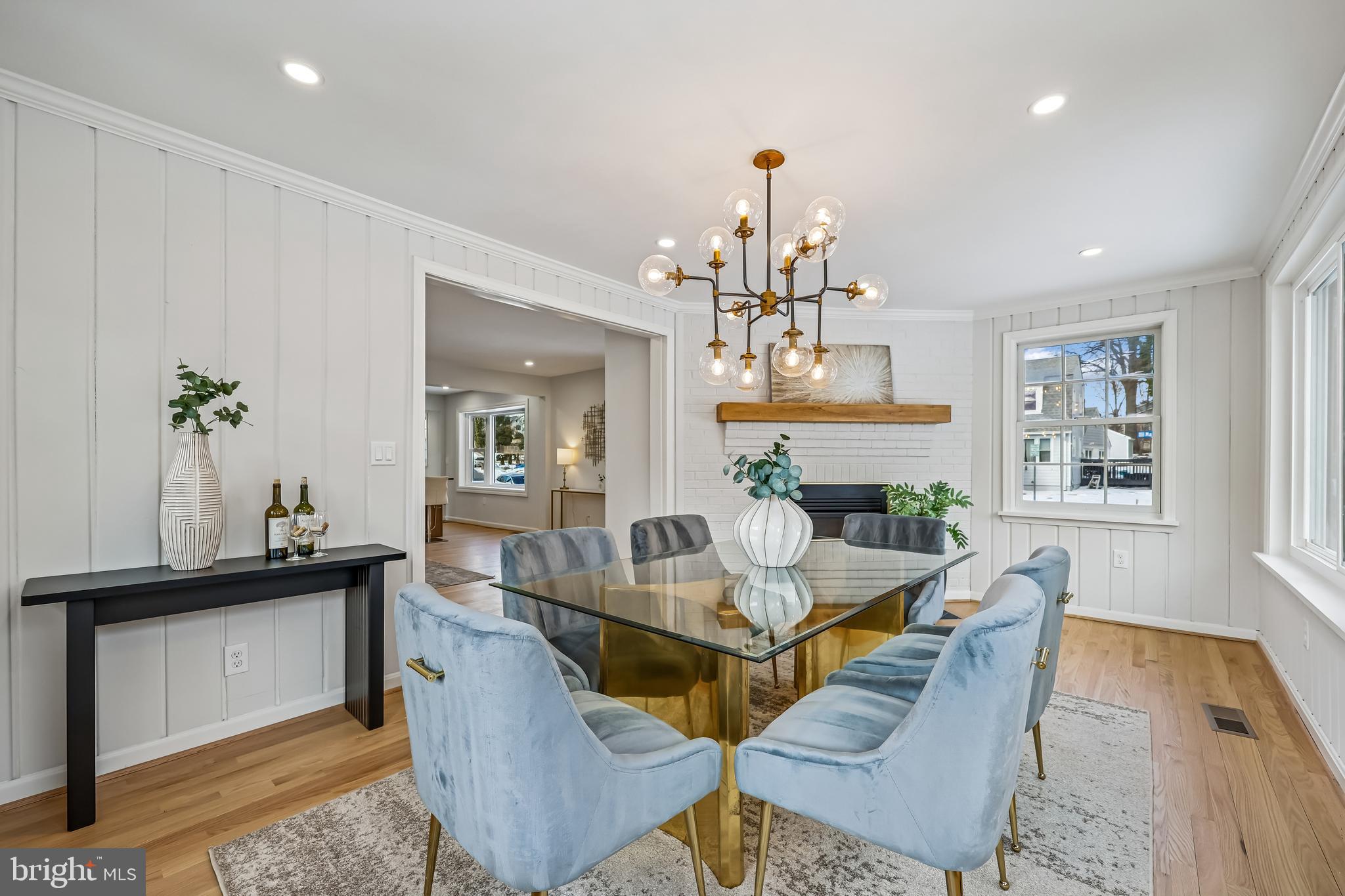 721 Mapleton Road Rockville, MD 20850 - Photo 9 of 36 a view of a dining room with furniture and a chandelier