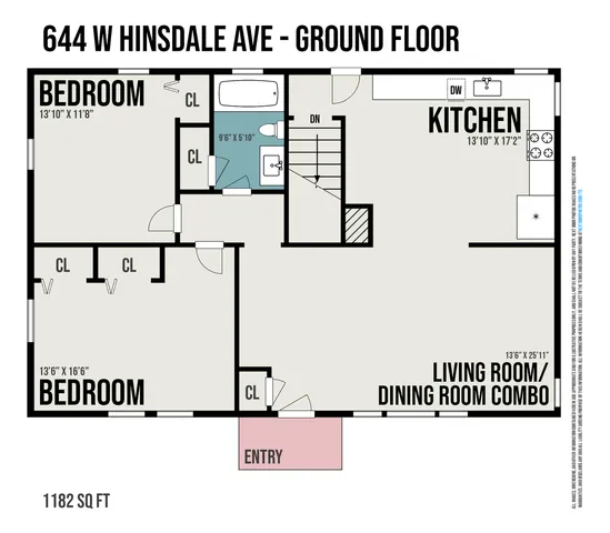 $3,900 | 644 West Hinsdale Avenue, Hinsdale, IL 60521