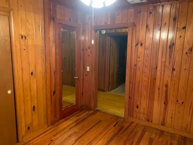 a view of elevator with hallway