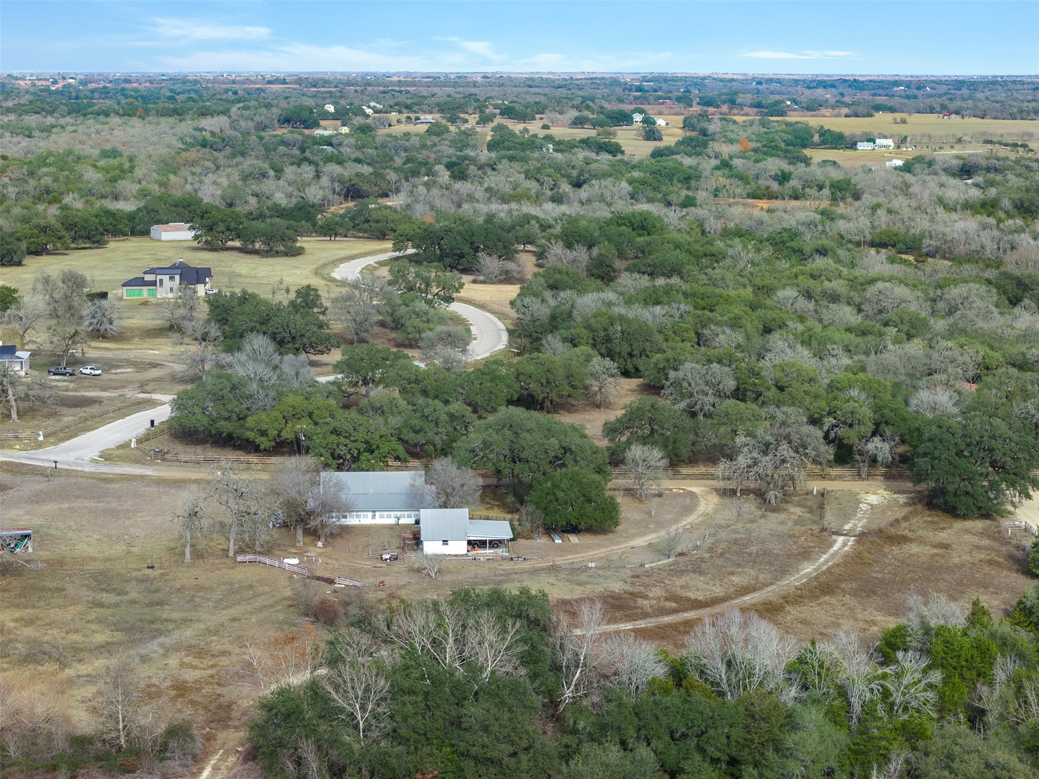 110 Drake Lane Round Top, TX 78954 - Photo 17 of 32 an aerial view of a