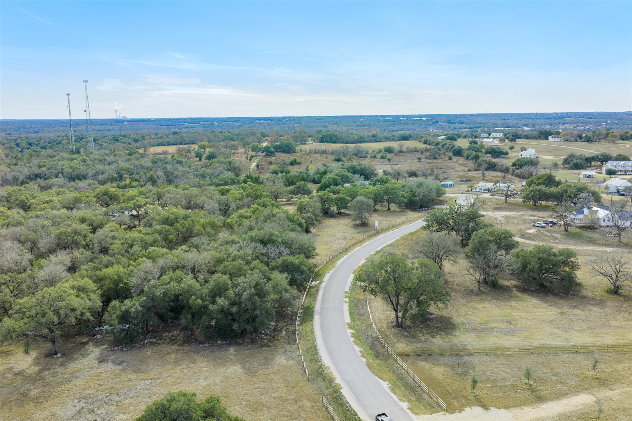 110 Drake Lane Round Top, TX 78954 - Photo 21 of 32 an aerial view of a house