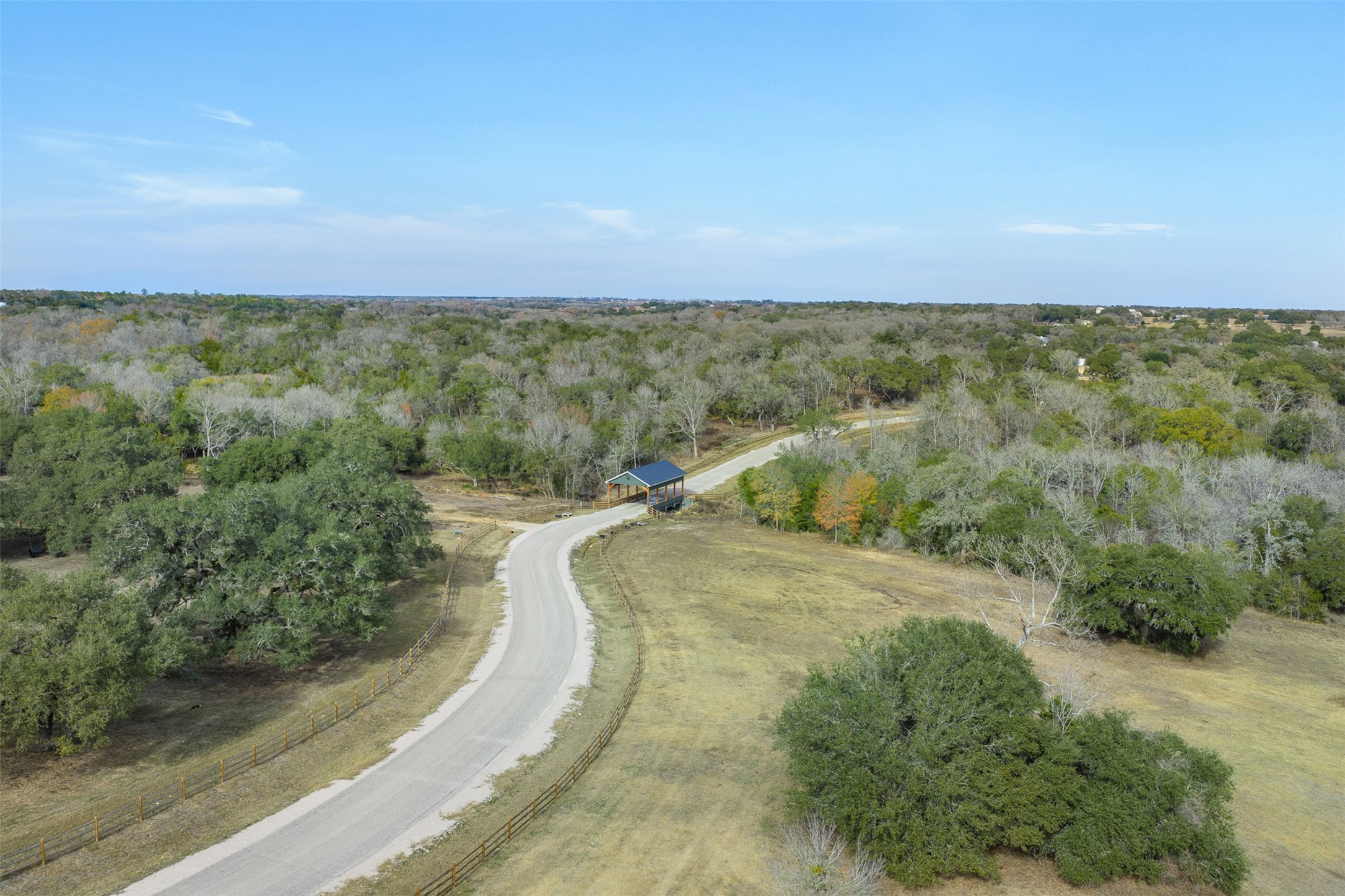 110 Drake Lane Round Top, TX 78954 - Photo 27 of 32 a view of a yard with an outdoor space