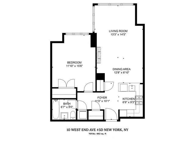 $1,290,000 | 10 West End Avenue, Unit 5D | Upper West Side