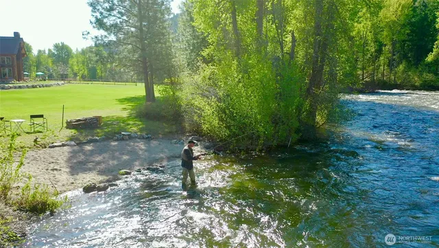 a view of a small yard