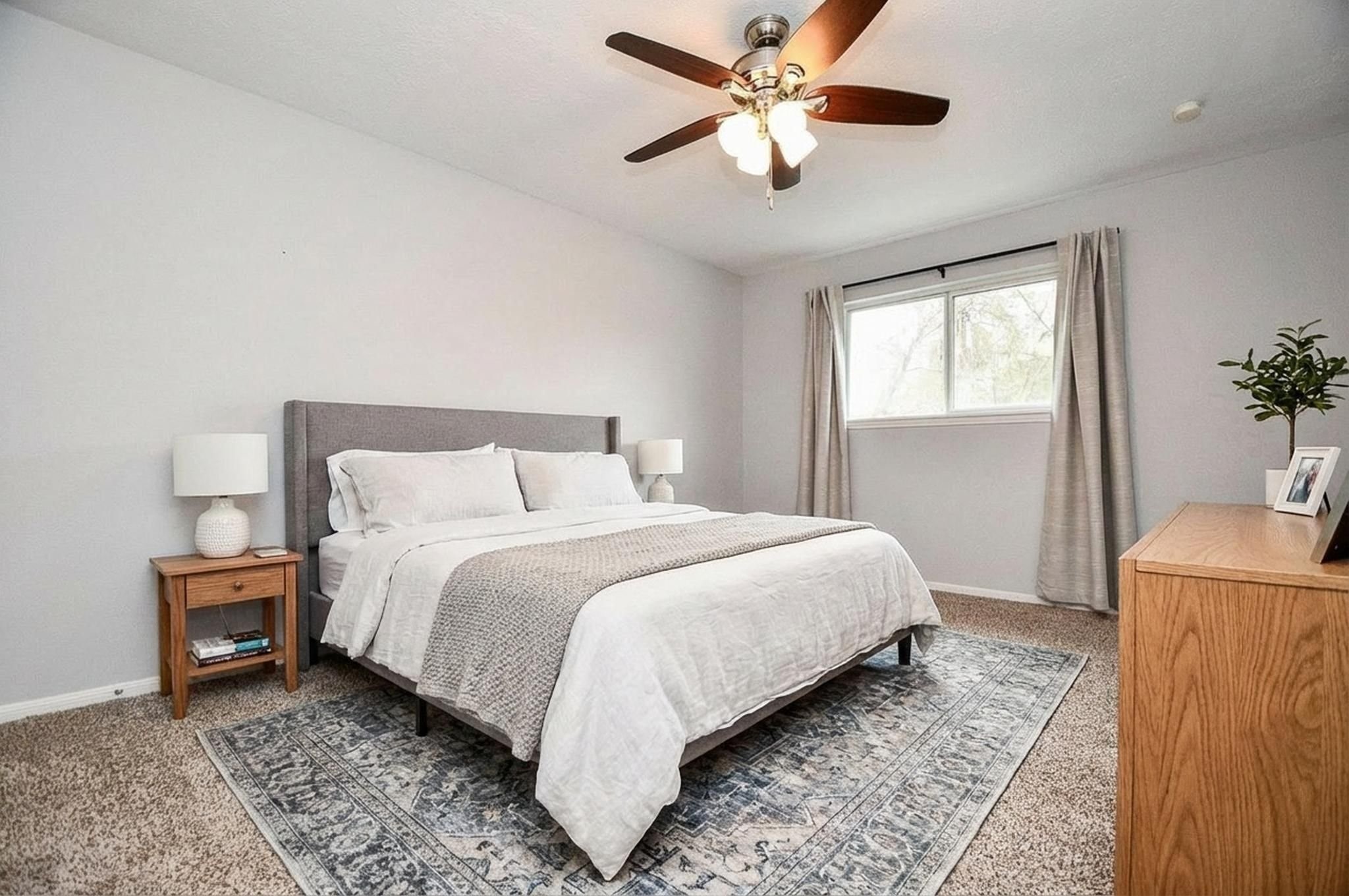 14011 Wickersham Lane Houston, TX 77077 - Photo 33 of 38 One of three spacious, secondary bedrooms. Virtual rendering to illustrate the size and layout flexibility of this room.