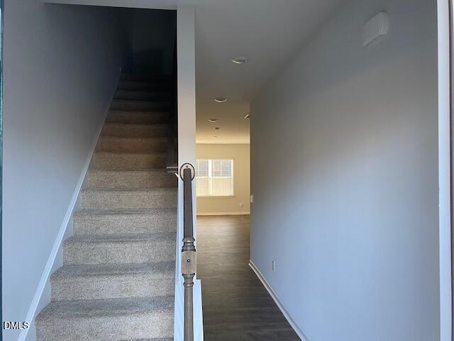 1278 Adrian Court Mebane, NC 27302 - Photo 24 of 33 a view of staircase with white walls and white door