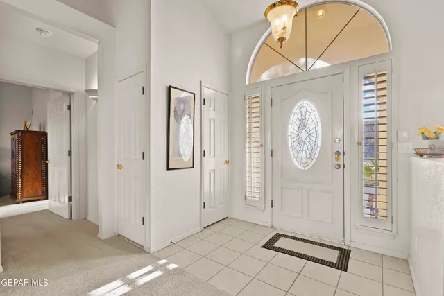 a view of a hallway with elevator