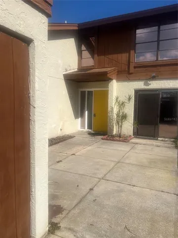 a view of a house with a door