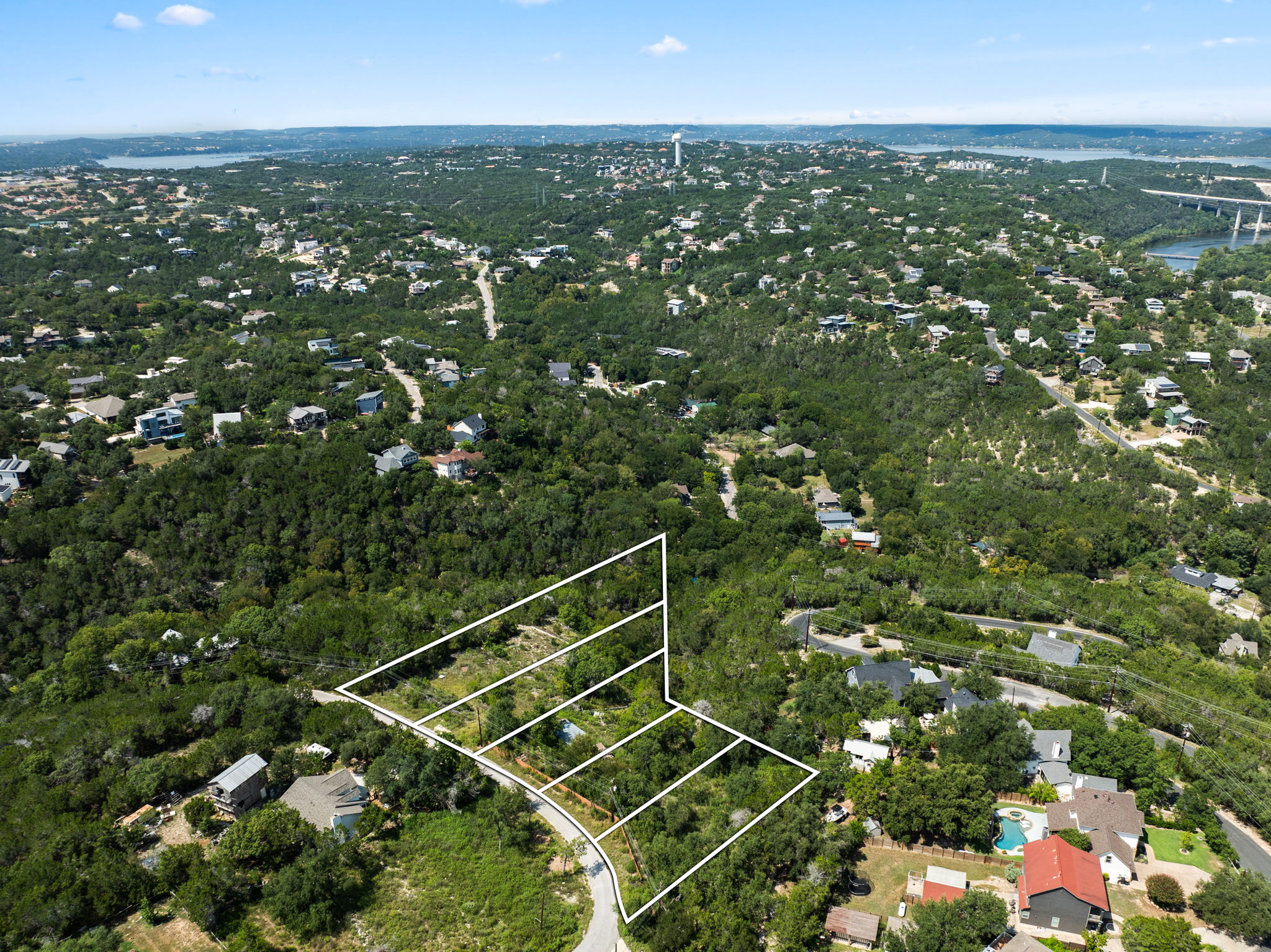 2322 Little Beaver Trail Austin, TX 78734 - Photo 25 of 29 Drone / aerial view of a large body of water