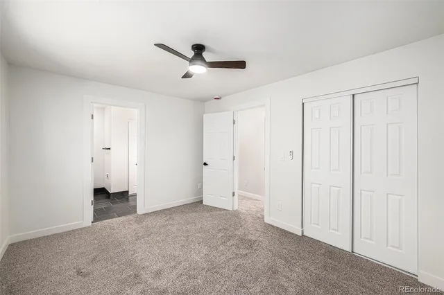 a view of an empty room