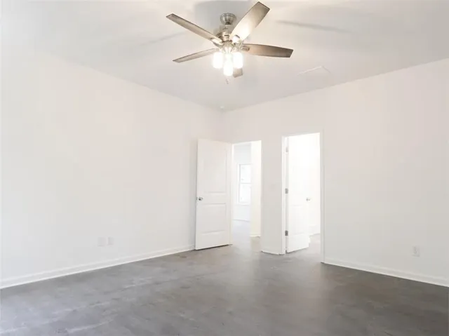 a view of an empty room