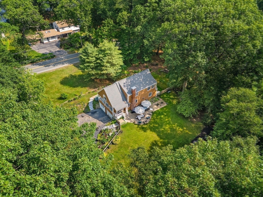 115 Depot Road Boxford, MA 01921 - Photo 37 of 40 an aerial view of residential house with outdoor space