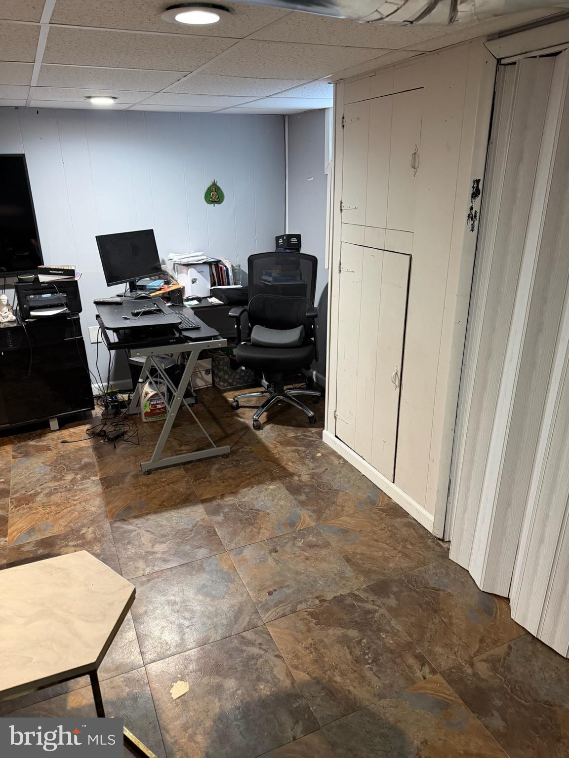 735 Grant Road Folcroft, PA 19032 - Photo 36 of 39 Modern workspace in a cozy basement.