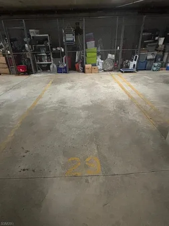 a view of bike storage and utility room