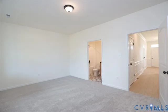wooden floor and cabinet in a room