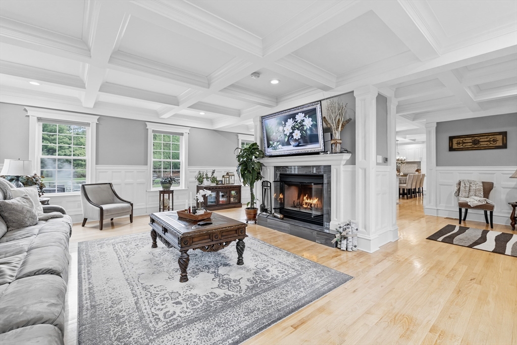 35 High Street Freetown, MA 02702 - Photo 12 of 40 a living room with furniture and a fireplace