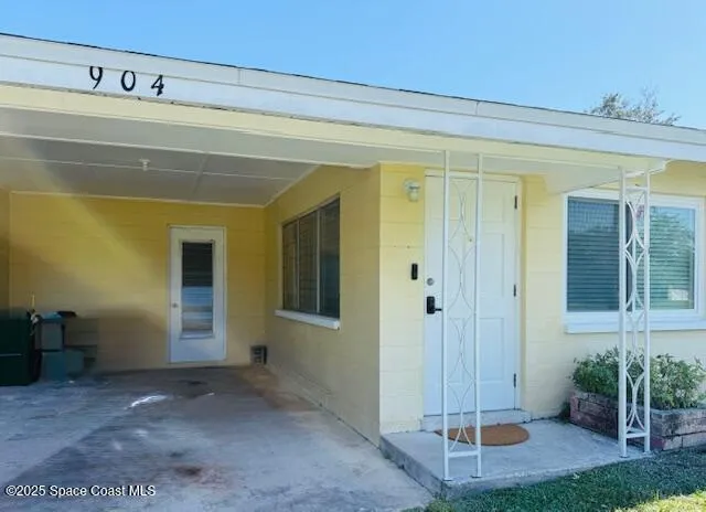 a view of a front door