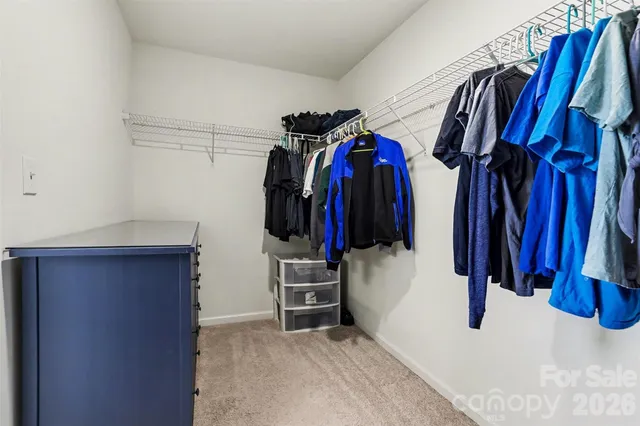 a view of a walk in closet