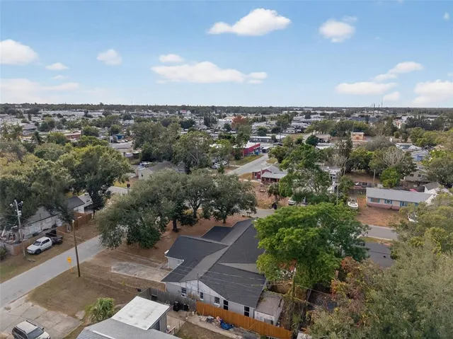 an aerial view of multiple house