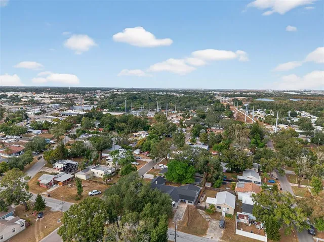 an aerial view of a city