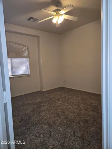 a view of a livingroom with a window