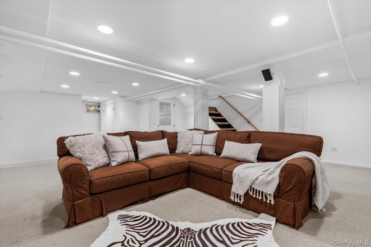 36 Intervale Place Rye, NY 10580 - Photo 31 of 41 Lower level perfect for lounging and watching TV. Playroom, workout area. Many uses.