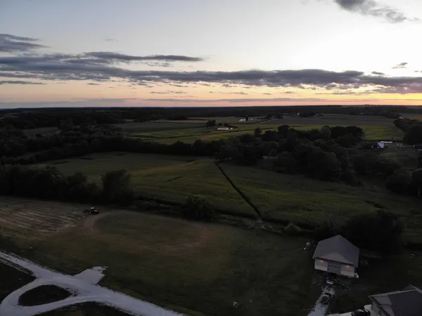 a view of an ocean and beach