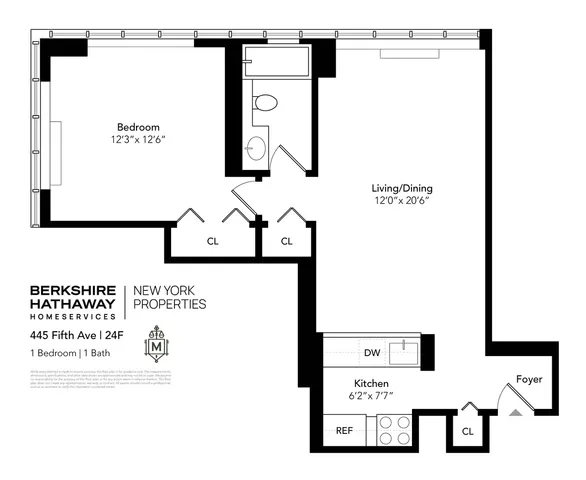 $999,000 | 445 5th Avenue, Unit 24F | Midtown South