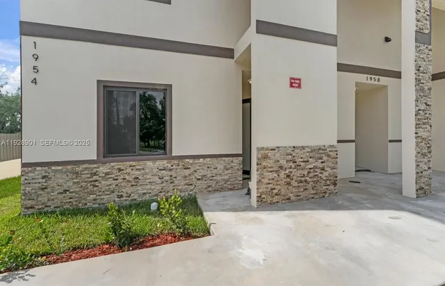 a view of front door