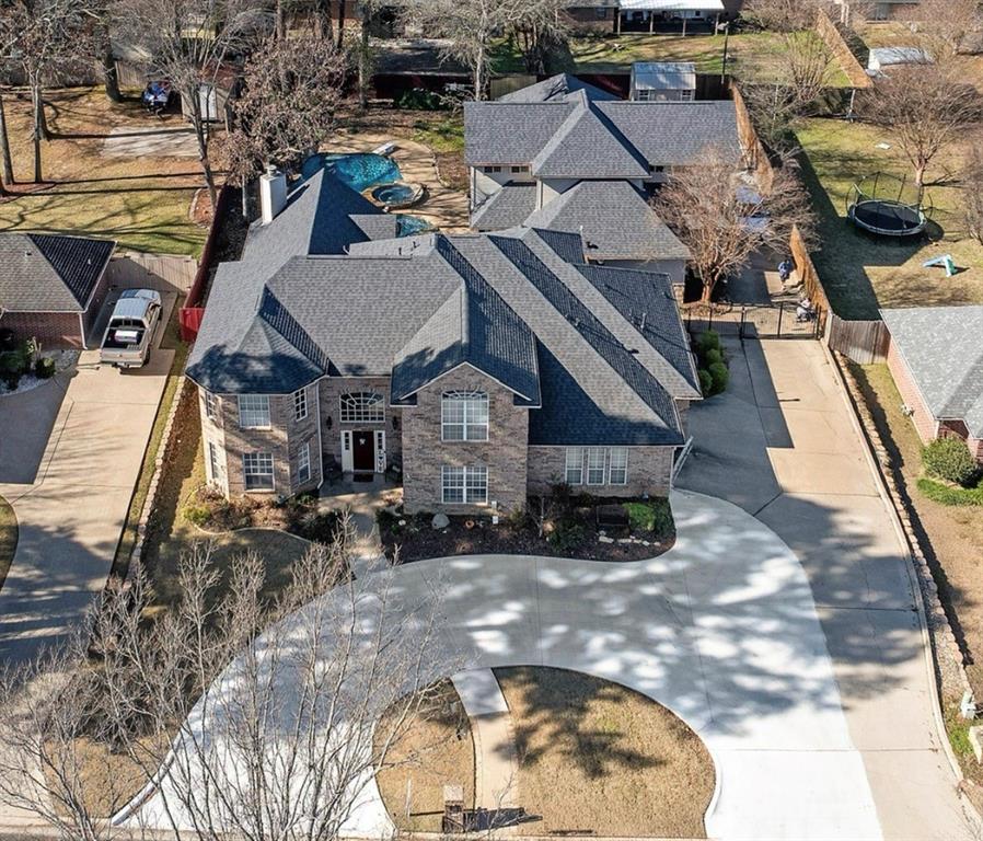 View from above of property