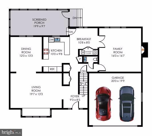 2406 Rocky Branch Road Vienna, VA 22181 - Photo 28 of 30 Main Level Floor Plan