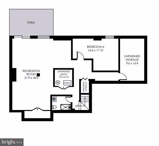 2406 Rocky Branch Road Vienna, VA 22181 - Photo 30 of 30 Lower Level Floor Plan