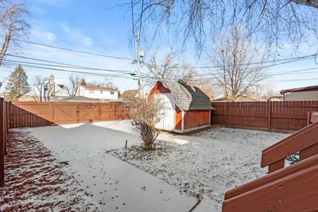 a backyard of a house