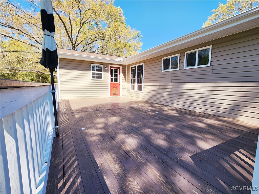 2617 Red Lane Road Powhatan, VA 23139 - Photo 27 of 34 View of wooden terrace