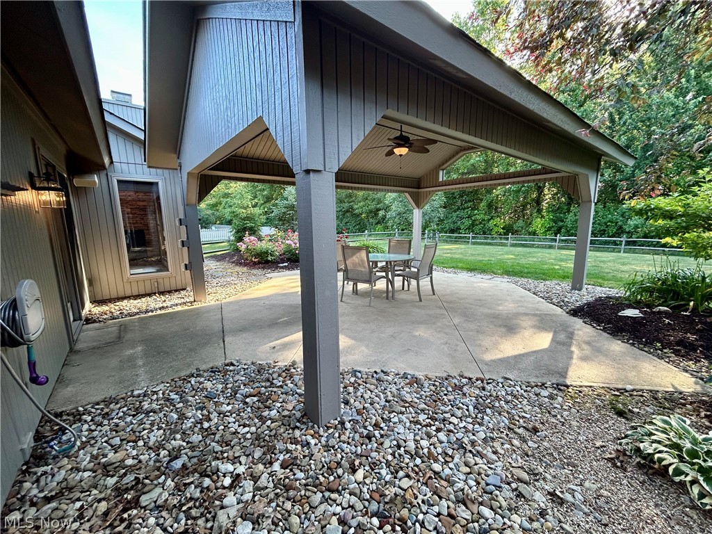 8763 Timber Edge Drive North Ridgeville, OH 44039 - Photo 32 of 40 View of patio featuring ceiling fan