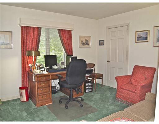 308 Sycamore Road Edgeworth, PA 15143 - Photo 14 of 18 Bedroom. The third bedroom, currently set up as an office;soft wall to wall carpeting in pleasant green tones
